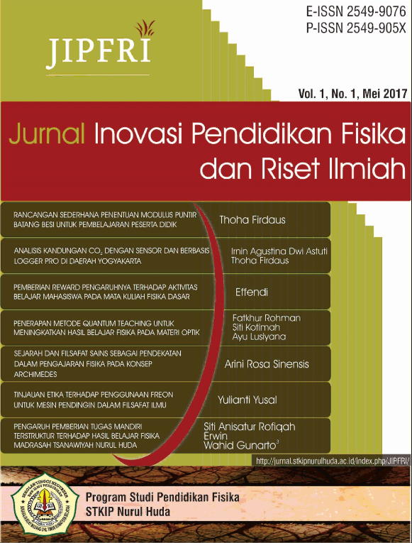 Journal Pendidikan Fisika STKIP Nurul Huda