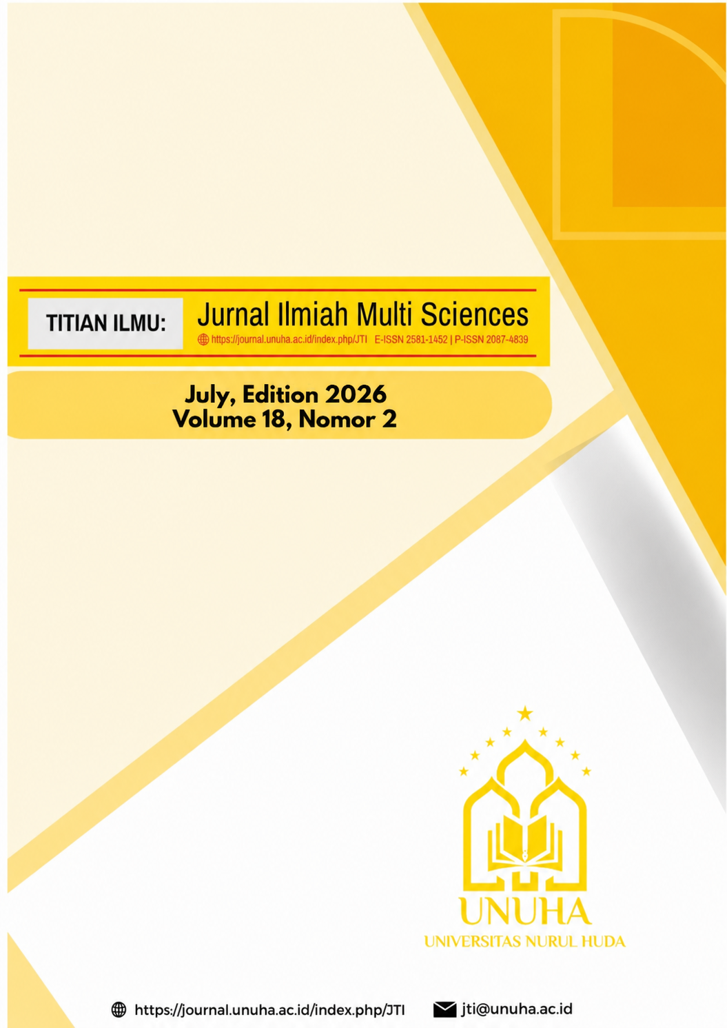 					View Vol. 18 No. 02 (2026): July Edition (Titian Ilmu: Jurnal Ilmiah Multi Sciences)
				